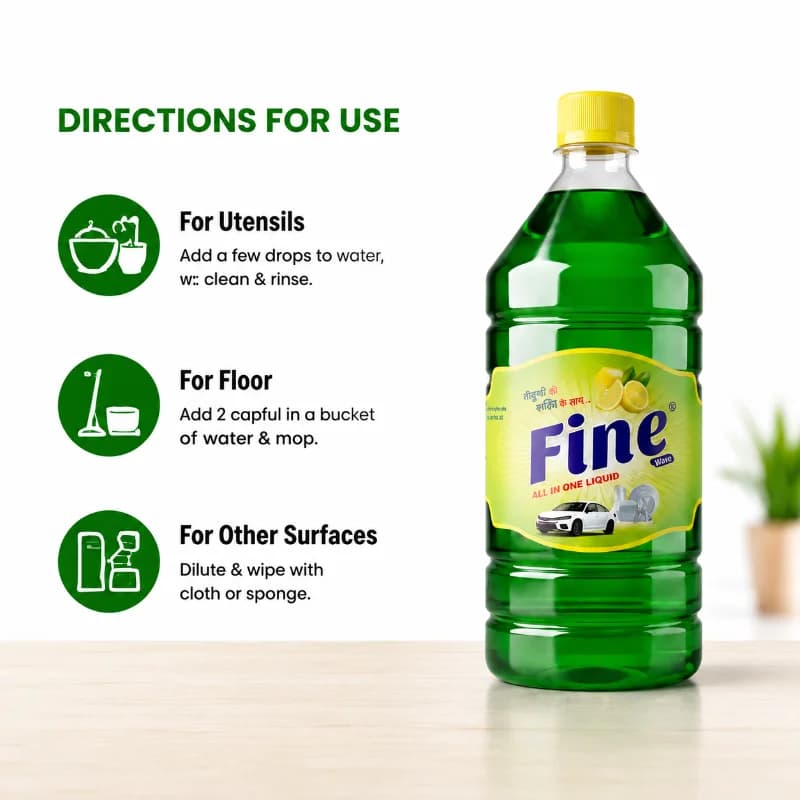 Fine Dishwash Liquid 1 ltr — image 3